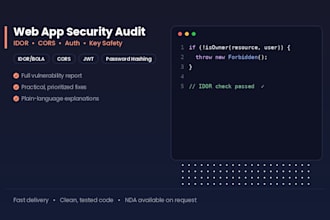 perform a security audit of your web application