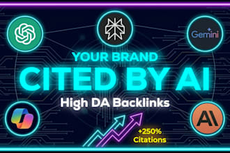 get your brand cited by ai with high da backlinks and GEO