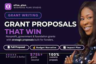 write a winning grant proposal and business plan for nonprofits