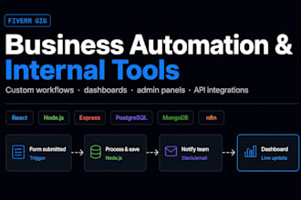 build custom business automation and internal tools