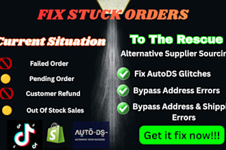 rescue failed cancelled or out of stock dropshipping orders