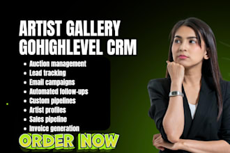 setup artist gallery crm artlogic art galleria artcloud airtable gohighlevel crm