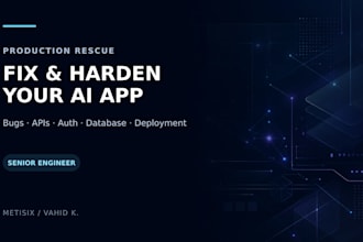 fix and deploy your ai generated or vibe coded web app