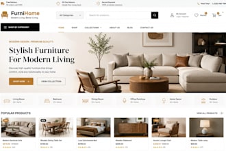 design wordpress furniture store, carpenter, architecture and construction store