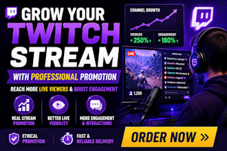 do twitch stream promotion to boost live viewers and real engagement