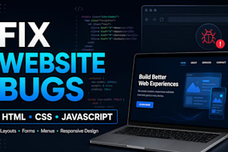 fix frontend website bugs and design issues