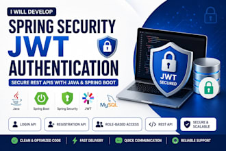 develop spring security jwt authentication with spring boot