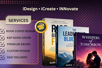 create premium ebook covers for self help, and amazon KDP