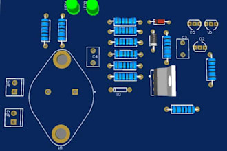 design a professional pcb layout using proteus or easyeda