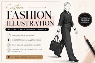 create custom fashion illustrations for designers