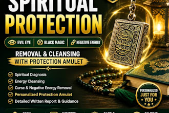 remove evil eye, black magic, curse and negative energy with protection amulet