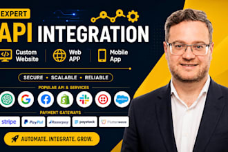 develop custom PHP website, fix and integrate API payment gateway and automation