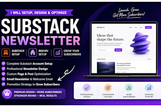 substack promotion, substack setup your substack account, substack newsletter