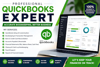 be your virtual assistant bookkeeping using quickbooks online,wave,profit keeper