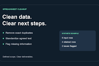 clean your excel or CSV data and remove duplicates