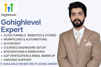be your gohighlevel automations, funnels and website expert