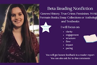beta read your nonfiction book