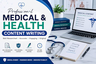 professional medical and health content writing