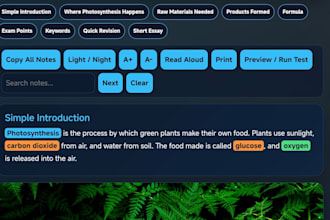 convert study material into mobile friendly HTML notes