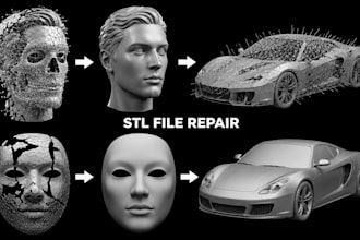 create printable stl 3mf file stl editing mesh repair and fix mesh 3d printing