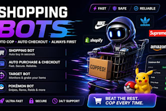 shopping bot, auto purchase bot checkout bot pokémon bot target bot pokemon bot