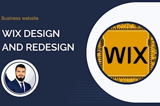 design professional wix website using wix editor