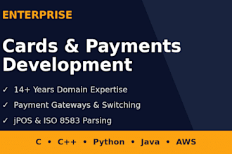 provide expert c cpp and python payment system development