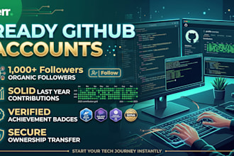 transfer a premium github account with followers