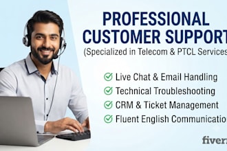 be your professional live chat support and email customer services agent
