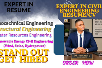 write an effective civil engineer resume and cv