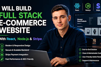 build a full stack ecommerce website with react node js and stripe