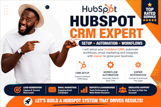 setup hubspot zoho CRM workflows automation email marketing zapier integration