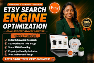 fix your etsy SEO with keyword research, list optimization, etsy promotion