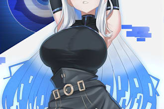 draw anime oc, vtuber or fan art in anime style