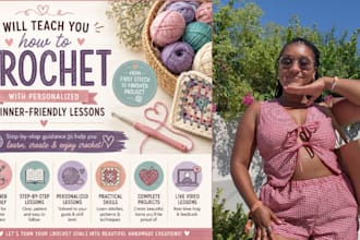 teach you how to crochet with personalized lessons