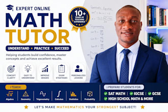 tutor sat math, igcse, gcse, algebra, calculus and high school math