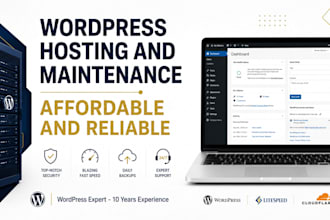 provide affordable wordpress hosting and website maintenance