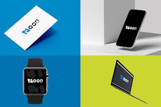 tech startup brand identity system