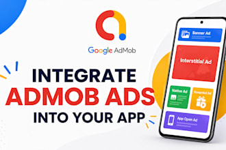 integrate google admob ads in flutter, kotlin and java android apps