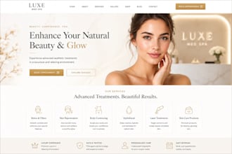 design modern beauty and wellness clinics med spa website