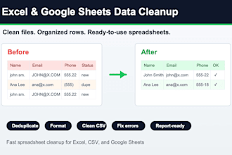 clean and automate your excel or google sheets data
