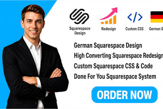 design, revamp german squarespace website, squarespace css, code, german website