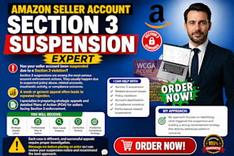 reactivate suspended amazon account section 3 violation
