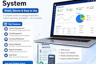 develop a school fee management system