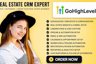 setup gohighlevel kvcore chime real estate website campaign email automation