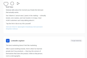 write engaging social media captions