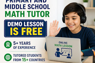 be your reliable primary and middle school math tutor