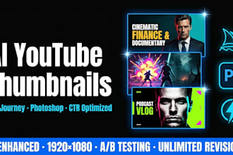 design ai enhanced youtube thumbnails with midjourney and photoshop to boost CTR