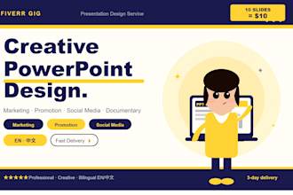 design creative PPT presentations for creative idea