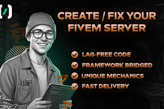 create or fix custom fivem scripts and server setup